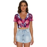 Love the tiger V-Neck Crop Top