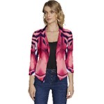 Love the tiger Women s Casual 3/4 Sleeve Spring Jacket