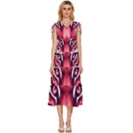 Love the tiger V-Neck Drawstring Shoulder Sleeveless Maxi Dress