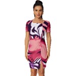 Love the tiger Fitted Knot Split End Bodycon Dress
