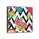 Vector Romantic Love Seamless Pattern Mini Canvas 4  x 4  (Stretched)