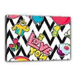 Vector Romantic Love Seamless Pattern Canvas 18  x 12  (Stretched)