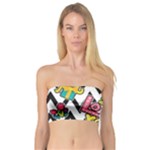 Vector Romantic Love Seamless Pattern Bandeau Top