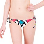 Vector Romantic Love Seamless Pattern Bikini Bottoms