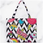 Vector Romantic Love Seamless Pattern Mini Tote Bag