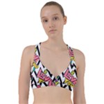 Vector Romantic Love Seamless Pattern Sweetheart Sports Bra