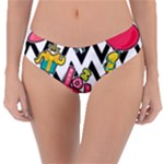 Vector Romantic Love Seamless Pattern Reversible Classic Bikini Bottoms