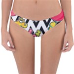 Vector Romantic Love Seamless Pattern Reversible Hipster Bikini Bottoms