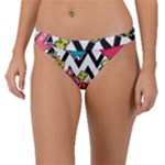 Vector Romantic Love Seamless Pattern Band Bikini Bottoms