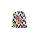 Vector Romantic Love Seamless Pattern Drawstring Pouch (XS)