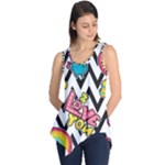 Vector Romantic Love Seamless Pattern Sleeveless Tunic