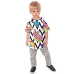 Vector Romantic Love Seamless Pattern Kids  Raglan T-Shirt