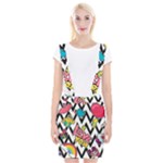 Vector Romantic Love Seamless Pattern Braces Suspender Skirt