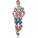 Vector Romantic Love Seamless Pattern Women s Tracksuit