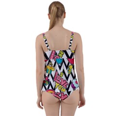 Twist Front Tankini Set 
