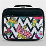 Vector Romantic Love Seamless Pattern Lunch Bag