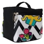 Vector Romantic Love Seamless Pattern Make Up Travel Bag (Small)