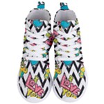 Vector Romantic Love Seamless Pattern Women s Lightweight High Top Sneakers