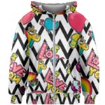 Vector Romantic Love Seamless Pattern Kids  Zipper Hoodie Without Drawstring