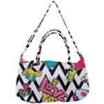 Vector Romantic Love Seamless Pattern Removable Strap Handbag