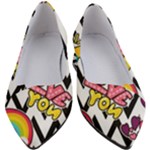 Vector Romantic Love Seamless Pattern Women s Block Heels 