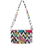 Vector Romantic Love Seamless Pattern Double Gusset Crossbody Bag