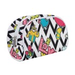 Vector Romantic Love Seamless Pattern Make Up Case (Small)