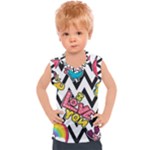 Vector Romantic Love Seamless Pattern Kids  Sport Tank Top