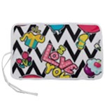 Vector Romantic Love Seamless Pattern Pen Storage Case (L)
