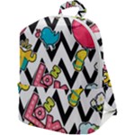 Vector Romantic Love Seamless Pattern Zip Up Backpack