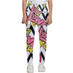 Vector Romantic Love Seamless Pattern Kids  Skirted Pants