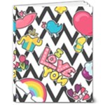 Vector Romantic Love Seamless Pattern 8  x 10  Softcover Notebook