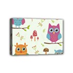 Forest Seamless Pattern With Cute Owls Mini Canvas 6  x 4  (Stretched)