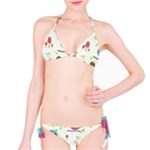 Forest Seamless Pattern With Cute Owls Classic Bikini Set