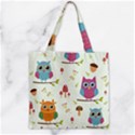 Zipper Grocery Tote Bag 