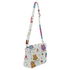 Shoulder Bag with Back Zipper 