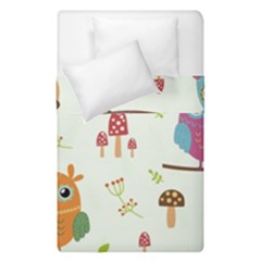 Forest Seamless Pattern With Cute Owls Duvet Cover Double Side (Single Size) from ArtsNow.com