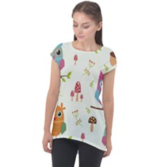 Cap Sleeve High Low Top 