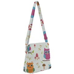 Zipper Messenger Bag 