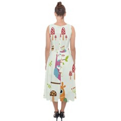 Midi Tie-Back Chiffon Dress 