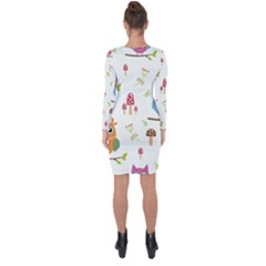 Asymmetric Cut-Out Shift Dress 