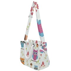 Rope Handles Shoulder Strap Bag 