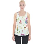 Forest Seamless Pattern With Cute Owls Piece Up Tank Top
