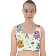 Velvet Racer Back Crop Top 
