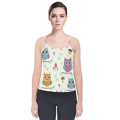 Velvet Spaghetti Strap Top 