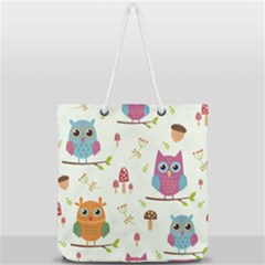 Full Print Rope Handle Tote (Large) 