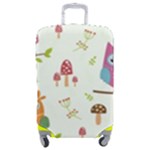 Forest Seamless Pattern With Cute Owls Luggage Cover (Medium)