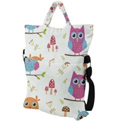 Fold Over Handle Tote Bag 