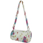 Forest Seamless Pattern With Cute Owls Mini Cylinder Bag