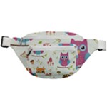Forest Seamless Pattern With Cute Owls Fanny Pack